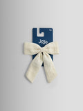 JoJo Maman Bébé cream large cheesecloth bow, UK version