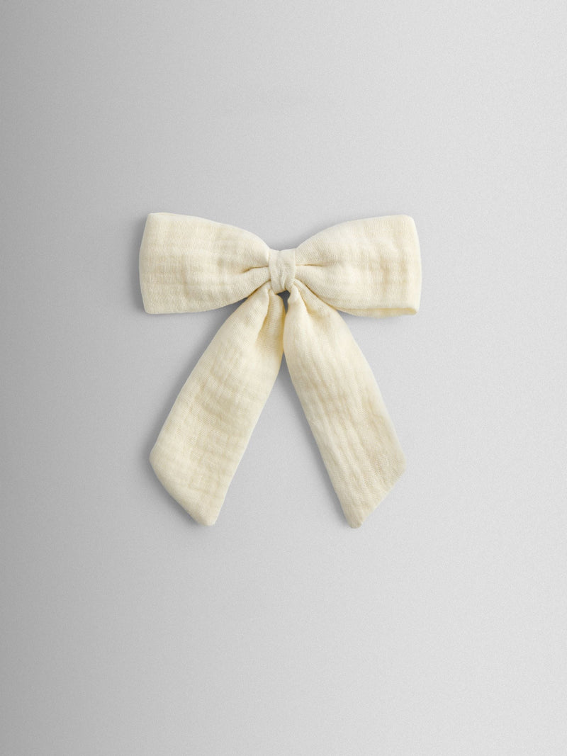 JoJo Maman Bébé cream large cheesecloth bow, UK version