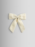 JoJo Maman Bébé cream large cheesecloth bow, UK version