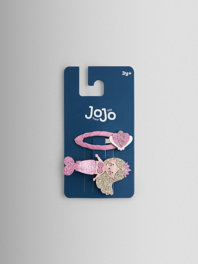 JoJo Maman Bébé mermaid hair clips 2-pack - British product