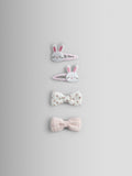 JoJo Maman Bébé light pink bunny hair clips 4-pack, UK version