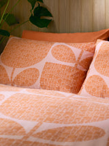 Next Orla Kiely Orange Sorbet Block Garden 200 Thread Count Pillowcases Set of 2- Buy online at McGrocer