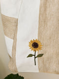 Sophie Allport Sand Yellow Sunflower Linen Tote Bag, UK version