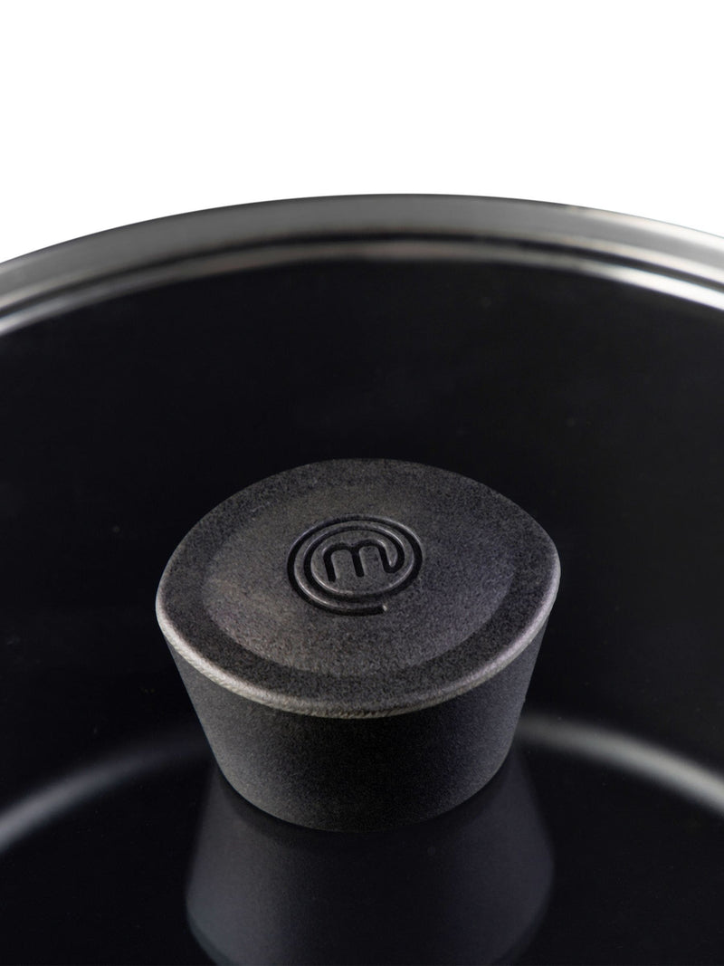 MasterChef black saucepan 18cm, imported from the UK