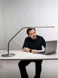 Daylight Company table base brushed steel (British brand)