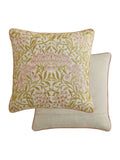 William Morris At Home Michaelmas Daisy cushion brick pink gold - British product