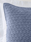 Bianca Attica velvet embroidered hypoallergenic pillow sham pair 50x75cm (British brand)
