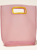 Bath & Body Works clear pink gift bag - British product