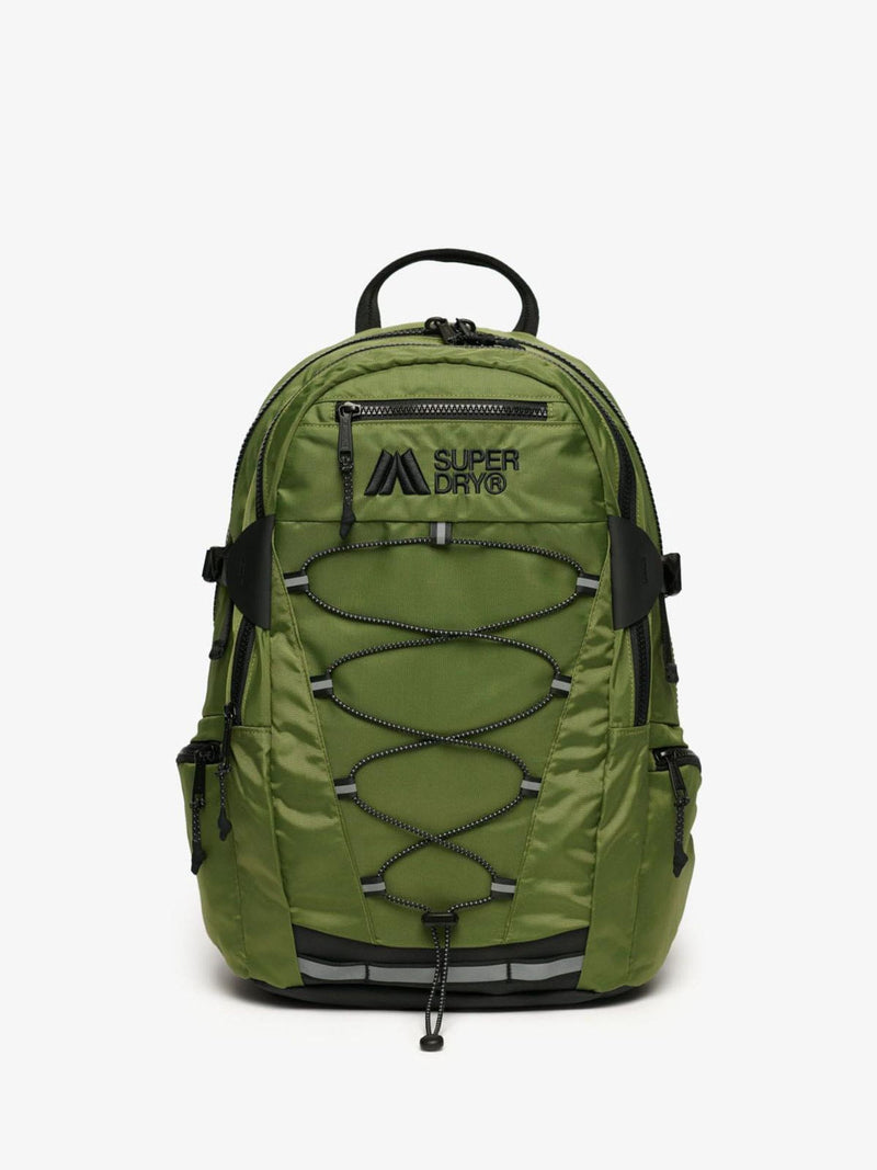 Superdry green outdoor logo backpack 28L, imported from the UK