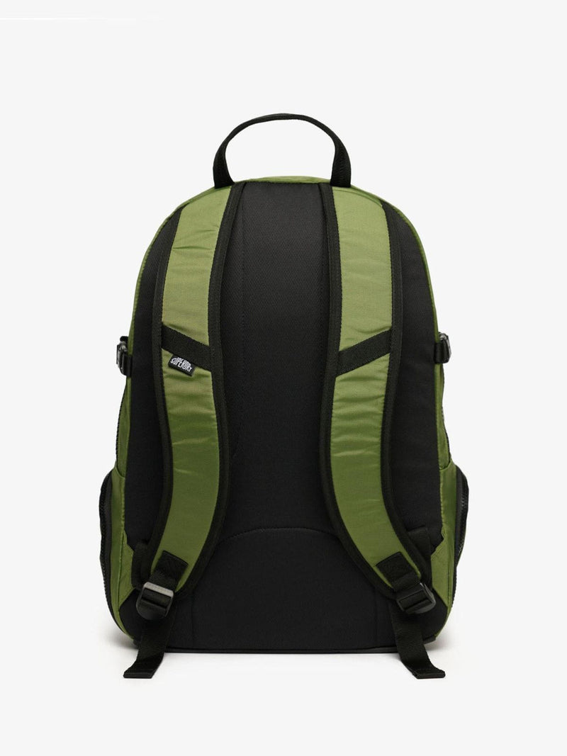 Superdry green outdoor logo backpack 28L, imported from the UK