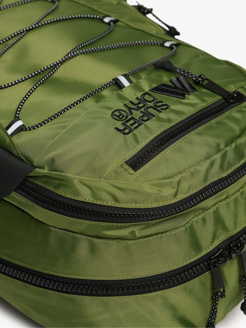 Superdry green outdoor logo backpack 28L, imported from the UK