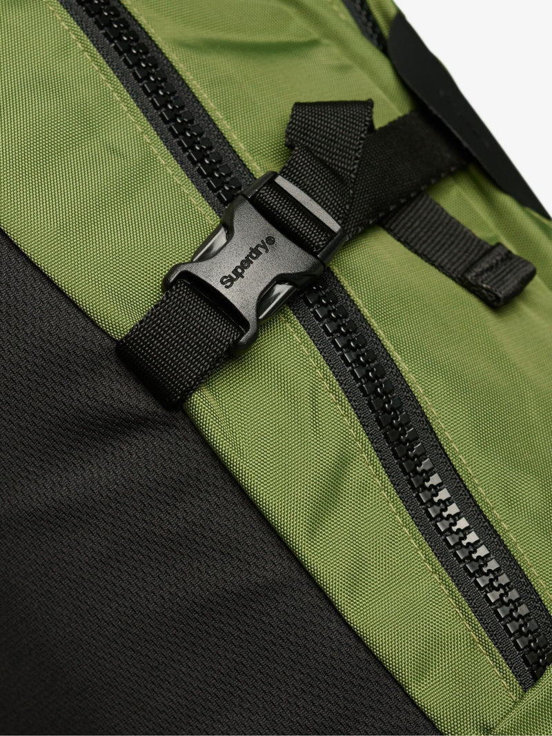 Superdry green outdoor logo backpack 28L, imported from the UK