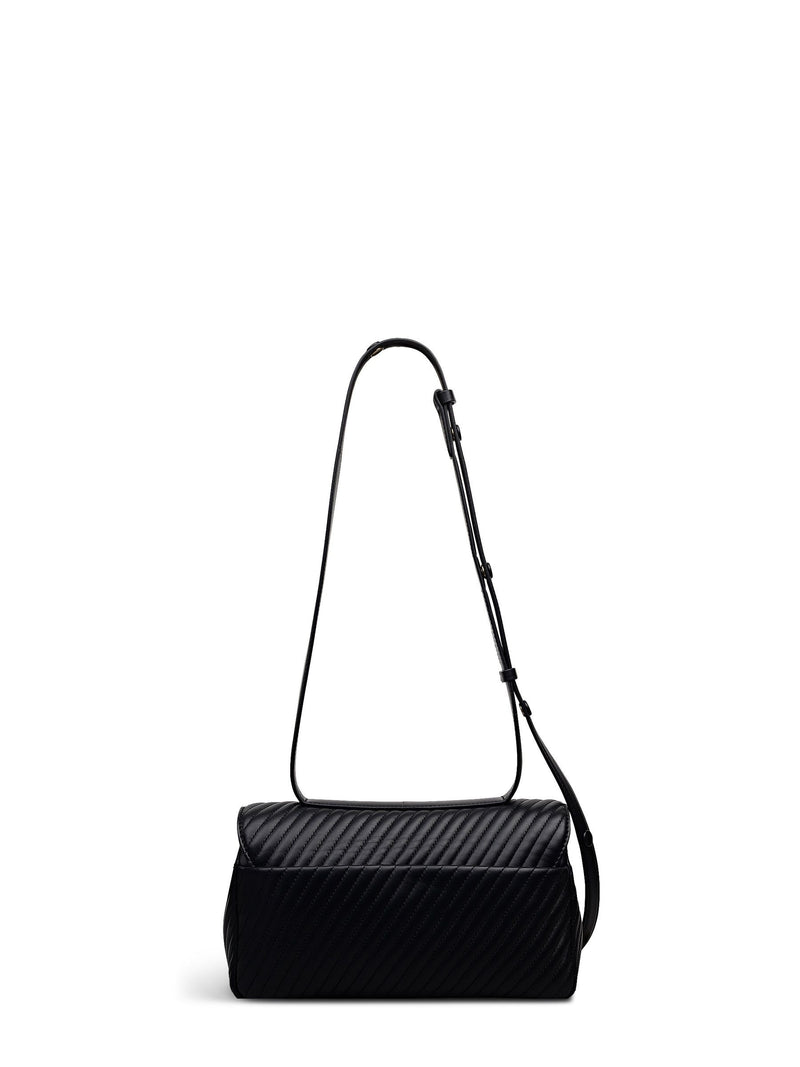 Radley Belsize quilt cross body bag in black leather (British brand)
