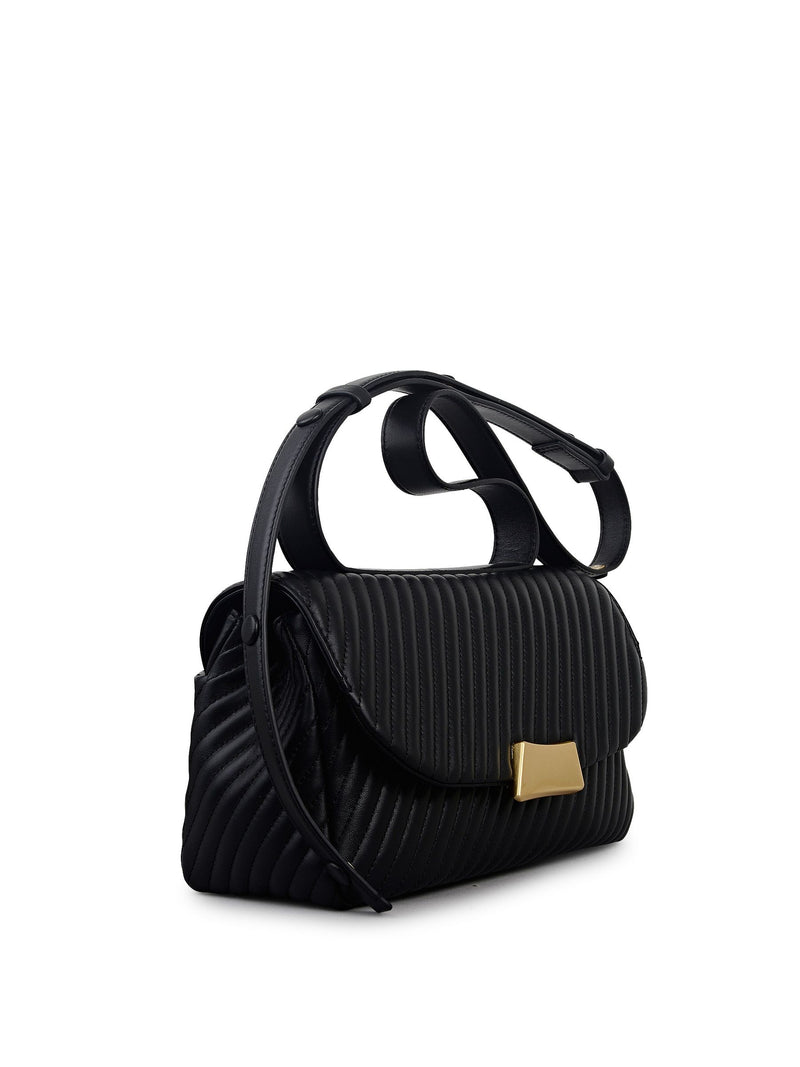 Radley Belsize quilt cross body bag in black leather (British brand)