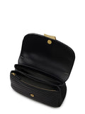 Radley Belsize quilt cross body bag in black leather (British brand)