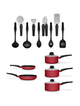 Next Swan Red Townhouse Cookware and Tool Set 14 Piece- Buy online at McGrocer