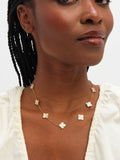Jon Richard mother of pearl clover necklace 16 inch, UK version