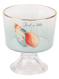 Yvonne Ellen clear glass dessert bowls set of 2, imported from the UK