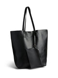PIECES black shopper bag 44cm (British brand)
