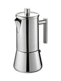 GEFU Silver Nando 4-cup espresso maker stainless steel (British brand)