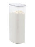 Pebbly glass storage container with lid 1.8L - British product