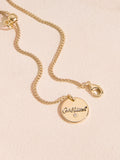 Cath Kidston gold tone arrow necklace with red heart (British brand)