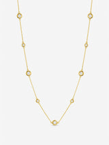 Next Jon Richard Gold Tone Cubic Zirconia Bezel Necklace- Buy online at McGrocer