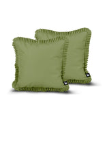 Next Extreme Lounging Outdoor Frill B-Cushions 2 Pack Pistache Green 43x43cm- Buy online at McGrocer