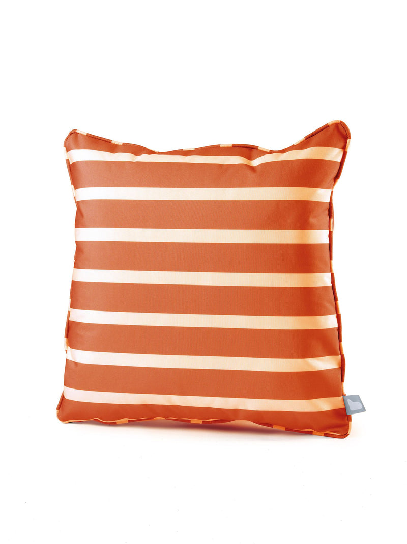Extreme Lounging outdoor cushions orange stripe 50x50 cm, imported from the UK