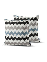 Next Extreme Lounging Chevron Grey 2 Pack Outdoor Cushion 50cm x 50cm- Buy online at McGrocer