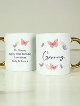 Next PMC Personalised Butterfly Handled Ceramic Mug- Buy online at McGrocer