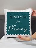 PMC teal blue Reserved For cushion 40x40cm, imported from the UK