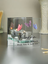 Next PMC Personalised Butterfly Mirrored Tealight Holder One Size- Buy online at McGrocer