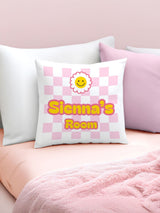 Next PMC Personalised Check Childrens Bedroom Cushion 40x40cm- Buy online at McGrocer