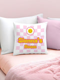PMC personalised checked cushion 40x40cm - British product