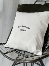 Next Solesmith Personalised Embroidered Couple's Name Cushion- Buy online at McGrocer