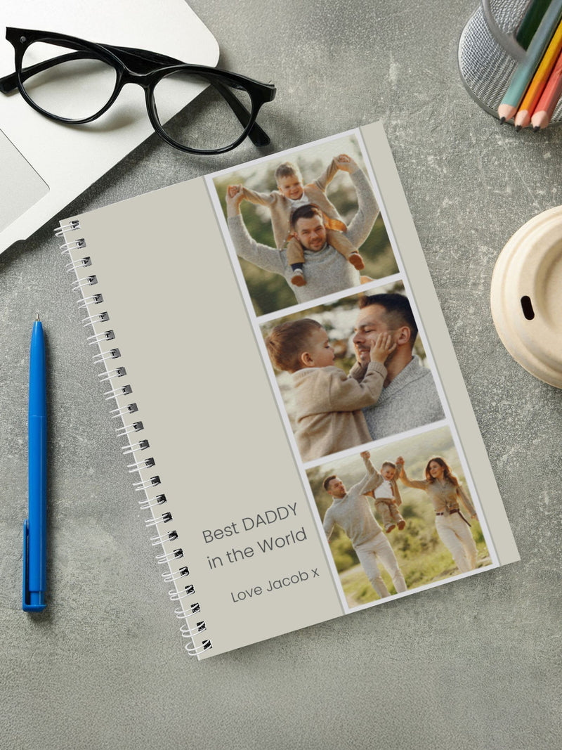 PMC personalised photo notebook A5, imported from the UK