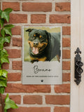 PMC personalised pet garden sign 19.4x30.5 cm, imported from the UK