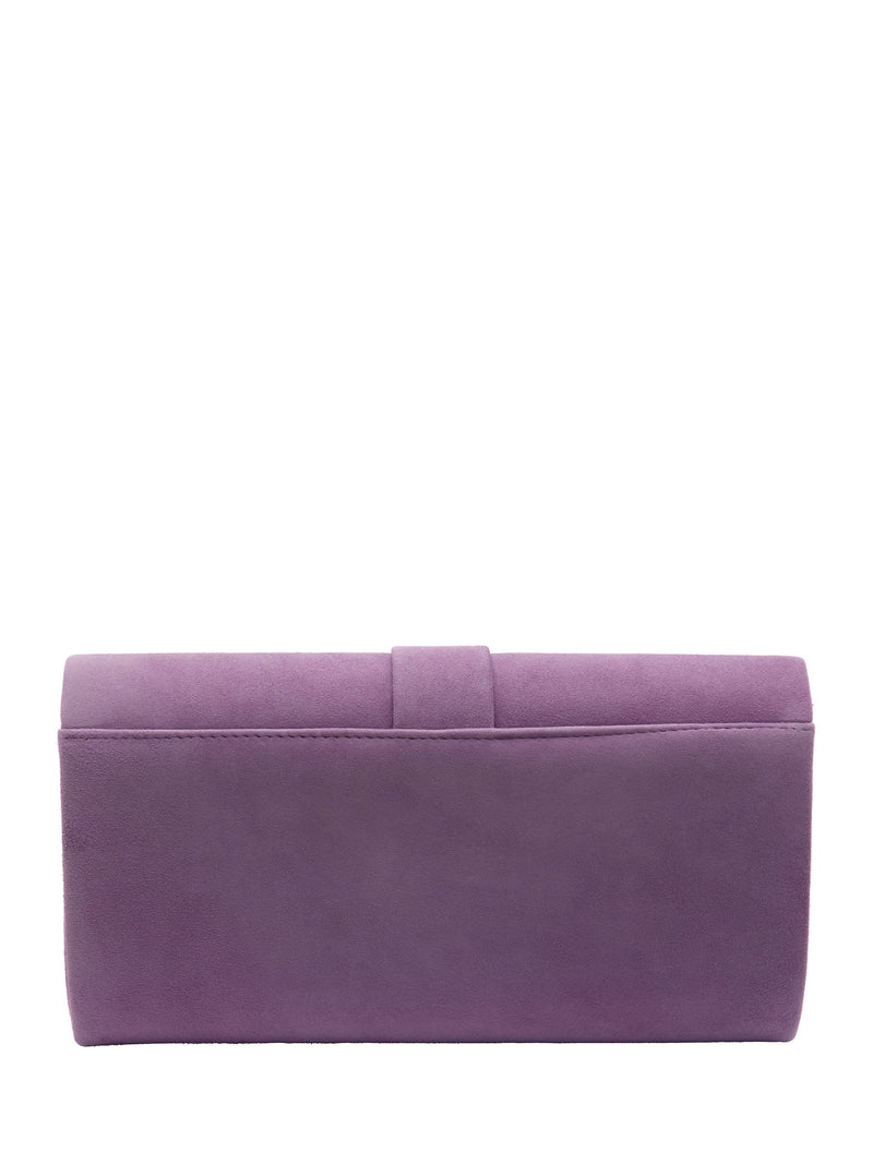 Lotus purple clutch bag with chain, imported from the UK