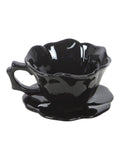 Something Different ceramic rose teacup and saucer, imported from the UK