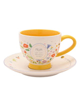 Next Widdop Cream Cup & Saucer Mum- Buy online at McGrocer