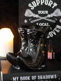 Something Different black witch boots ceramic oil burner - British product