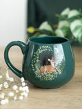 Something Different green fawn rounded mug, imported from the UK