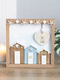 Something Different brown beach hut plaque with ocean air text, imported from the UK