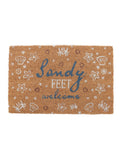 Something Different Brown Sandy Feet doormat 60cm, UK version