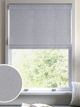 Next Indigo Pablo Made to Measure Roman Blind Purple Geometric Jacquard- Buy online at McGrocer