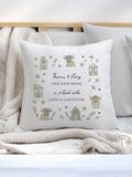 PMC personalised Highland cow cushion 40x40cm - British product