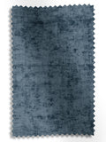 Navy blue plush chenille curtains made to measure - British product