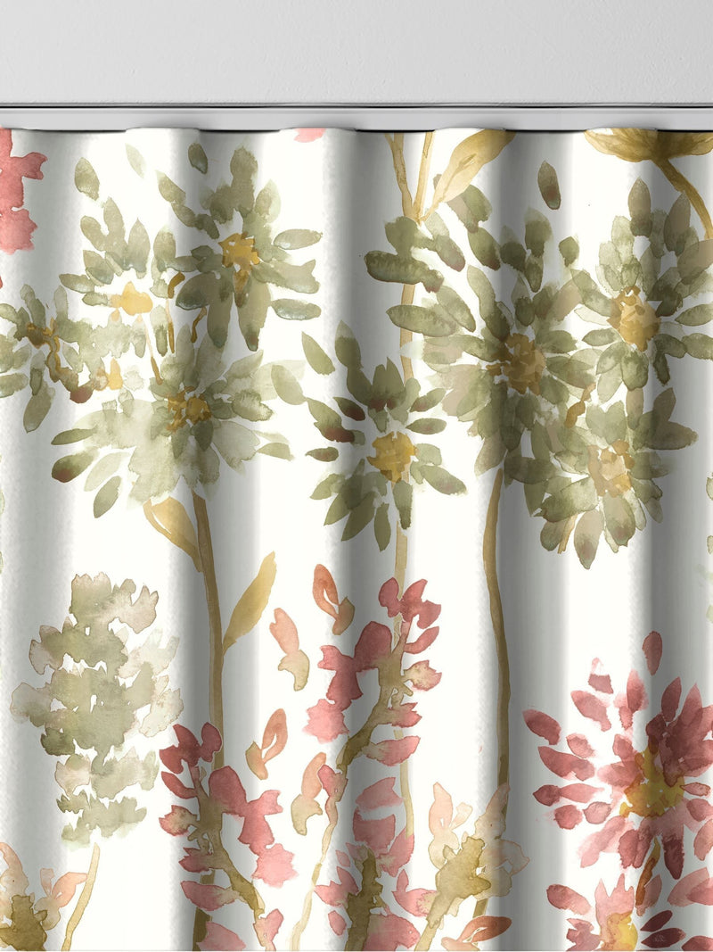Sienna Odilon red floral made to measure curtains, imported from the UK