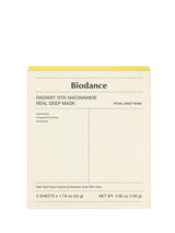 Next Biodance Radiant Vita Niacinamide Real Deep Hydrogel Face Mask 4 Pack- Buy online at McGrocer